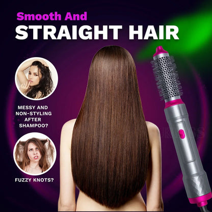 5-in-1 Hair Brush 💇‍♀️✨ فرشاة تصفيف الشعر 5 في 1 ✨💖