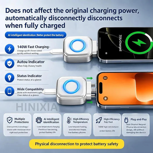 Auto Eject Charging Separator⚡ فاصل شحن تلقائي لحماية البطارية 🔋🛡️✨