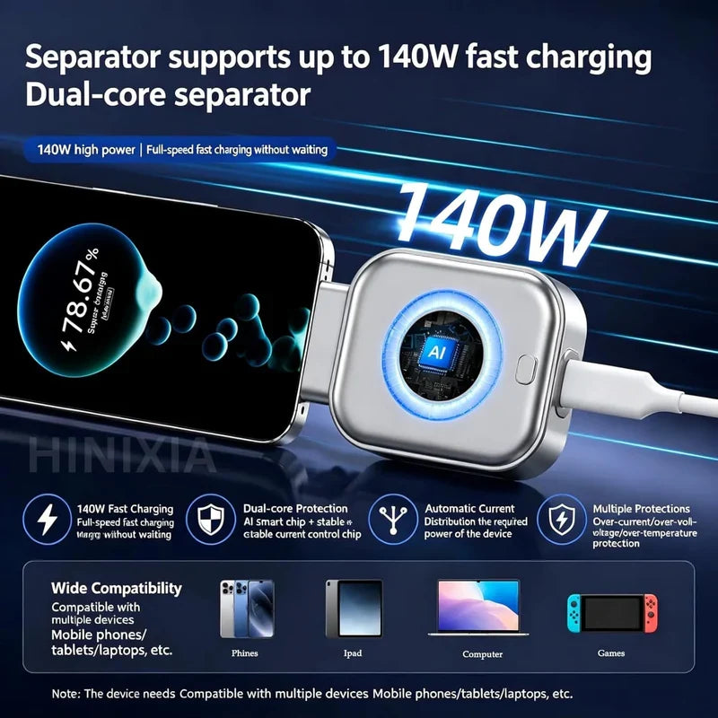 Auto Eject Charging Separator⚡ فاصل شحن تلقائي لحماية البطارية 🔋🛡️✨